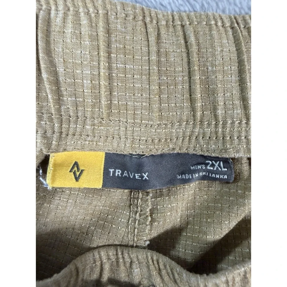 Eddie Bauer Shorts Mens 2XL Brown Travex Pull‎ On Hiking Outdoor